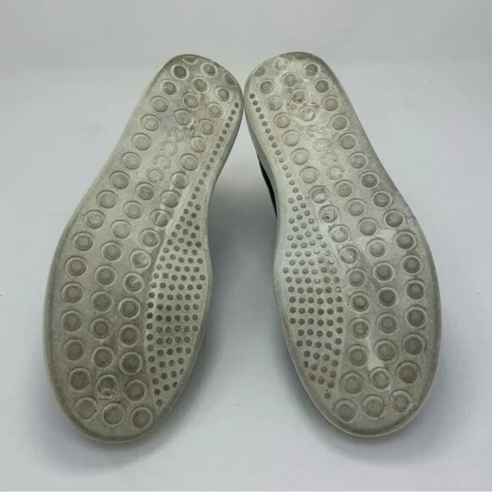 ECCO Soft Classic Women's Black Leather Slip-On Sneakers Perforated Comfort (37) - Picture 6 of 7